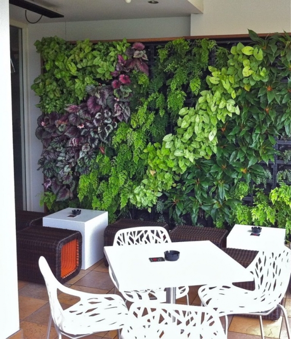 Vertical green wall &sigma;&epsilon; &epsilon;&sigma;&tau;&iota;&alpha;&tau;ό&rho;&iota;&omicron; &sigma;&tau;&omicron; San Francisco 